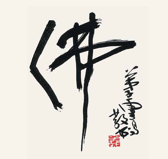 世界佛教教皇 南无羌佛 工巧明展显之书法-图片12